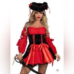 Leg Avenue Vixen Pirate Wench Costume 
Size Medium Brand New